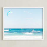 "Yucatan XIII" - Art Print in Sea Blue by Lindsay Ferraris Photography - Framed