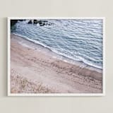 "Shell Beach no. 2" - Art Print in Sand by Krissy Bengtson - Framed