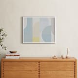"Hustle Bustle" - Art Print in Neutral Natural by Jennifer Morehead - In a Room