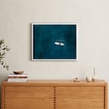 "Waiting on Waves" - Art Print in Dark Teal by Jessica Rice - In a Room