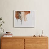 "after the bath" - Art Print in burnt sienna by Patricia Robitaille - In a Room