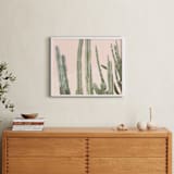 "Peachy Cactus Print" - Art Print in Peach by Wilder California - In a Room