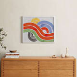 "Big Wave Sm" - Art Print in Multi by Lise Gulassa - In a Room