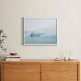 "Ice Age" - Art Print in Pale Blue Grey by Irene Suchocki - In a Room