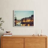 "By the Seine" - Art Print in Dark Turquoise by Caroline Mint - In a Room