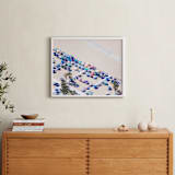 "Umbrella Club" - Art Print in Deep Blue by Caroline Mint - In a Room