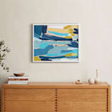 "Flatlands" - Art Print in Process Blue by Katie Craig - In a Room