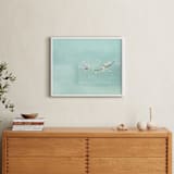 "Floating Treasures" - Art Print in Subtle Mint Green by Lisa Sundin - In a Room