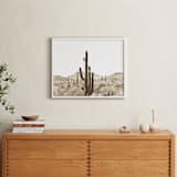 "Cacti V" - Art Print in Dust by Lisa Assenmacher - In a Room