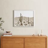 "Dusty Cacti" - Art Print in Dust by Lisa Assenmacher - In a Room