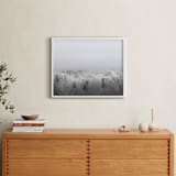 "Frosted Horizon" - Art Print in Snow by Three Wings North - In a Room