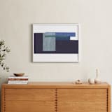 "Waves Crashing" - Art Print in Navy by Marissa Hodges - In a Room