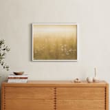 "Golden Meadow" - Art Print in yellow by Julia Preminger - In a Room