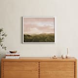 "Hazy Mountain High" - Art Print in Green Hills by Emmy Hagen - In a Room
