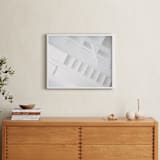"Bright Stairway" - Art Print in White by Ilze Lucero - In a Room