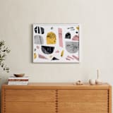 "Boats on a river" - Art Print in light and fun by Susanne Kasielke - In a Room