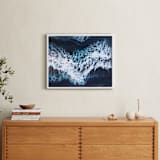 "Crash II" - Art Print in Deep Blue by Christa Dominguez - In a Room