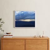 "Rain over the Sierra Nevada" - Art Print in Deep sky blue grey by Jeff Vilkin - In a Room