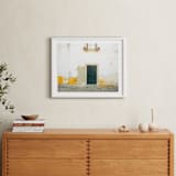 "Óbidos" - Art Print in Mustard Yellow by Heather Deffense - In a Room