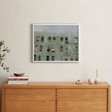 "Windows" - Art Print in grey by Hadas Tal - In a Room