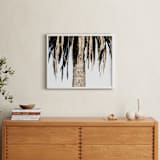 "Hanging Palms" - Art Print in Light Sky Blue by Elan Alvarez Sherman - In a Room