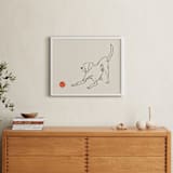 "Let's Play" - Art Print in Sand Beige by Adelyn T. - In a Room