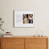 "Minimalist Three Photo: Framed Photo" - Framed Photo in White by Jennifer Postorino - In a Room