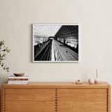 "DC subway fast track" - Art Print in rustic black by Van Tsao - In a Room