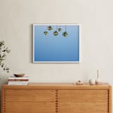 "Upside" - Art Print in Sky Blue by Kitty Seeber - In a Room