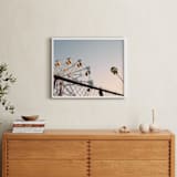 "LA Sky" - Art Print in Sky Blue by Kitty Seeber - In a Room