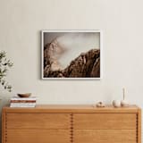 "Man and a Mountain" - Art Print in Earth by Uros Zagozen - In a Room