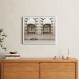 "Beige Scene" - Art Print in Creamy Beige by Alexandra Feo - In a Room