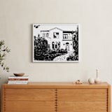 "House: Custom Print" - Custom Print in Black by Minted - In a Room