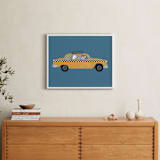 "New York" - Personalized Art Print in Taxi by Jenna Holcomb - In a Room