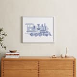 "Little Blue" - Art Print in Powder Blue by Lagniappe Paper - In a Room