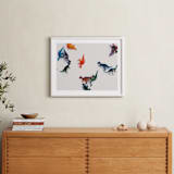 "dinosaurs" - Art Print in white by Morgan Kendall - In a Room