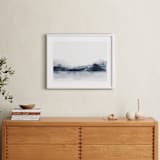"Alaska from Sea" - Art Print in Navy by Kelsey McNatt - In a Room