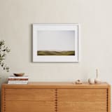 "Distance" - Art Print in Rolling Hills Green by Shannon Paras - In a Room
