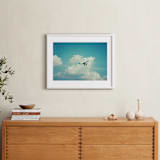 "Fly With Me I" - Art Print in Sky Blue by Erin Beutel - In a Room