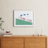 "You can." - Art Print in grass green by R studio - In a Room