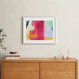 "Colorful Expression I" - Art Print in Magical Red by Carmen Guedez - In a Room
