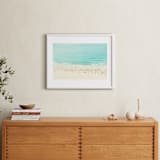"Remembering a day by the Sea" - Art Print in Turquoise Sea by Jacquelyn Sloane Siklos - In a Room