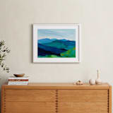 "Enchanted Vista" - Art Print in White by Jenny Partrite - In a Room