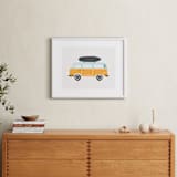 "Wheels 4" - Art Print in Mustard by Kristie Kern - In a Room