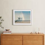 "Rainbow Days" - Art Print in Sky Blue by Shannon Howard - In a Room