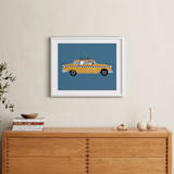 "New York" - Art Print in Taxi by Jenna Holcomb - In a Room