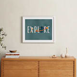 "Space to Explore III" - Art Print in Twilight by Heather Schertzer - In a Room