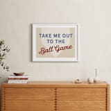 "Little Slugger Series 1" - Art Print in Beige by Pinky Diamond Studio - In a Room