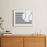 "Little Slugger Series 4" - Art Print in Denim by Pinky Diamond Studio - In a Room