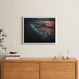 "The Uniqueness of Waves XLIX" - Art Print in Stormy Gold by Tal Paz-Fridman - In a Room
